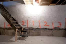 Underpinning work progressing in sections beneath a Toronto basement foundation